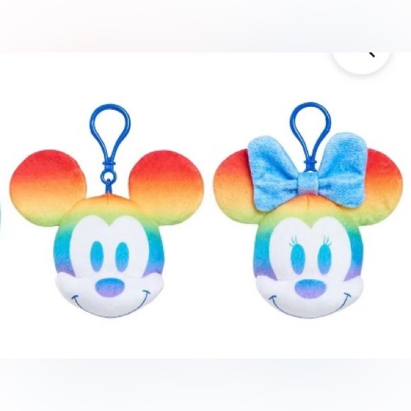 Disney Pride Mickey and Minnie Mouse Stuffed Key Chains - Picture 5 of 8